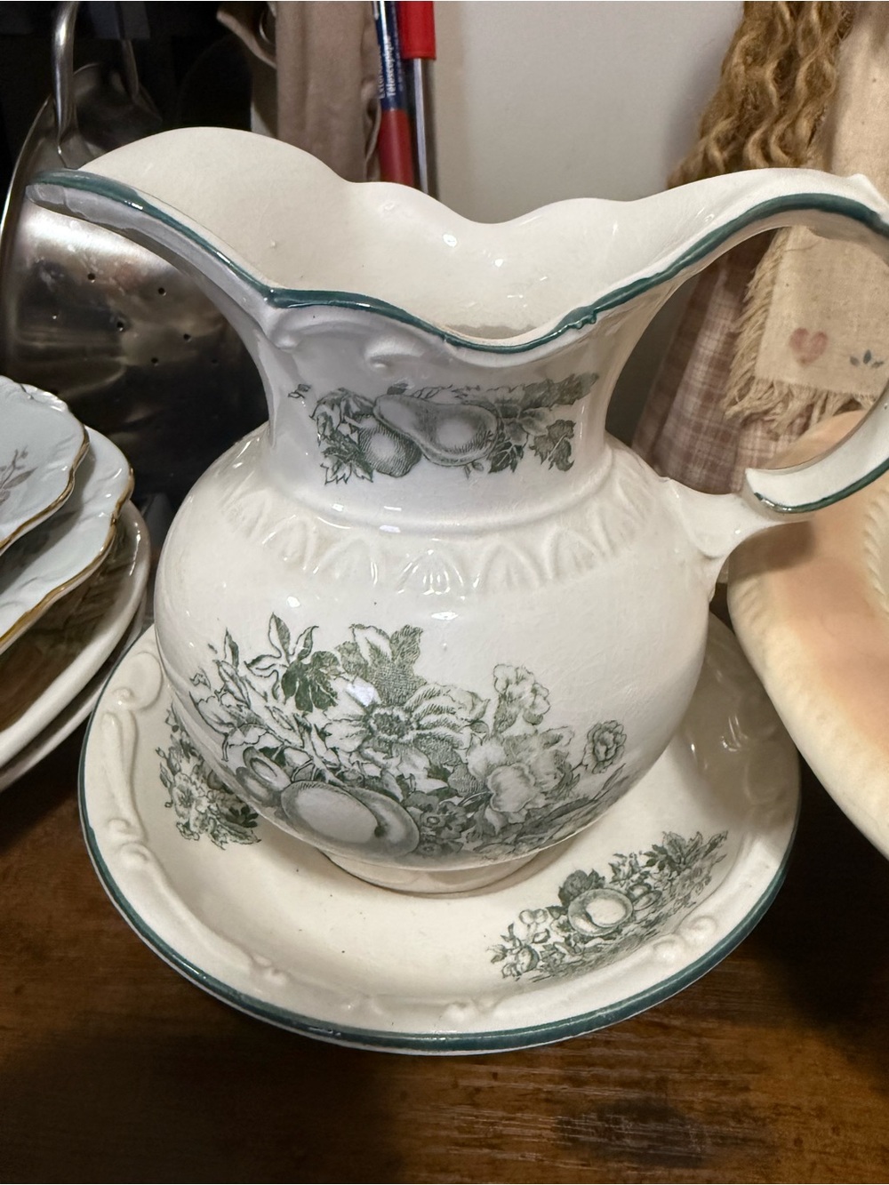 pitcher and bowl set